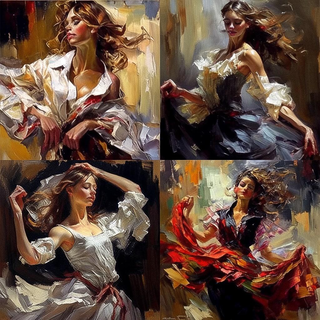 Andrew Atroshenko style, Midjourney Niji 4, render 1 of 4