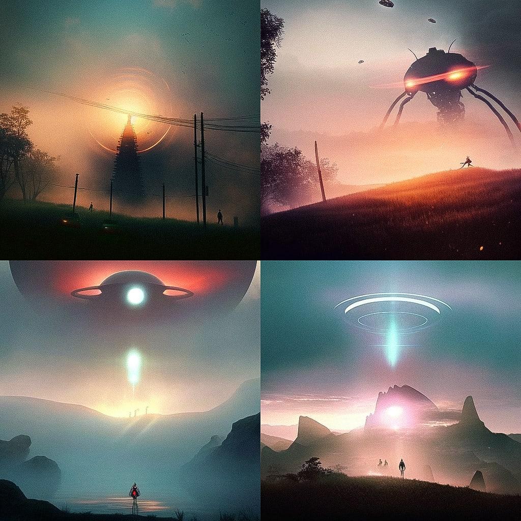 Andy Fairhurst style, Midjourney Niji 4, render 1 of 4