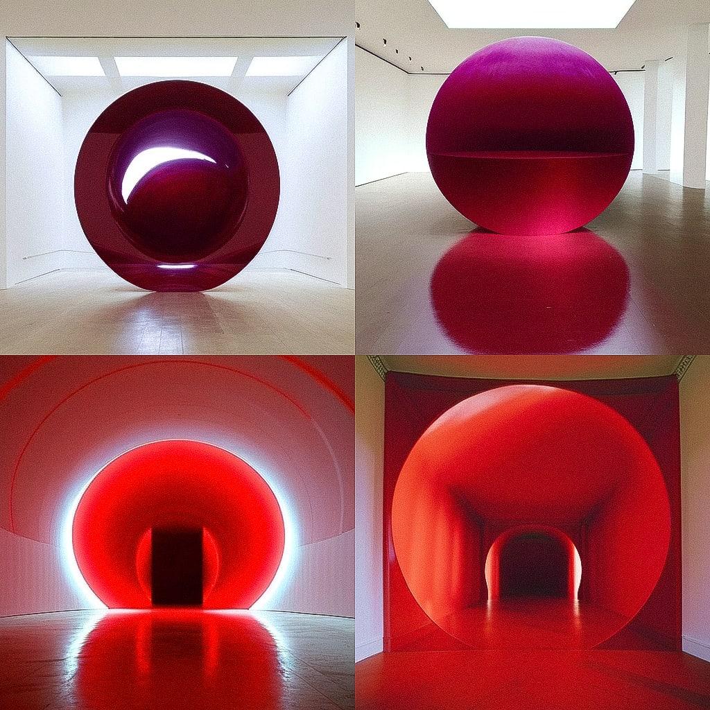 Anish Kapoor style, Midjourney Niji 4, render 1 of 4