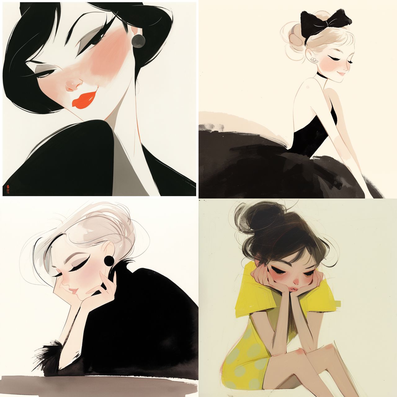 Ann Telnaes style, Midjourney Niji 6, render 1 of 4