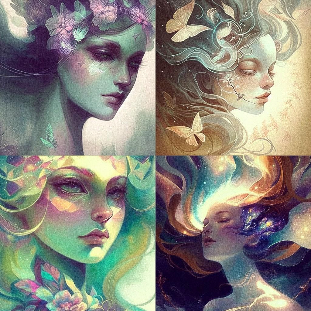 Anna Dittmann style, Midjourney Niji 4, render 1 of 4