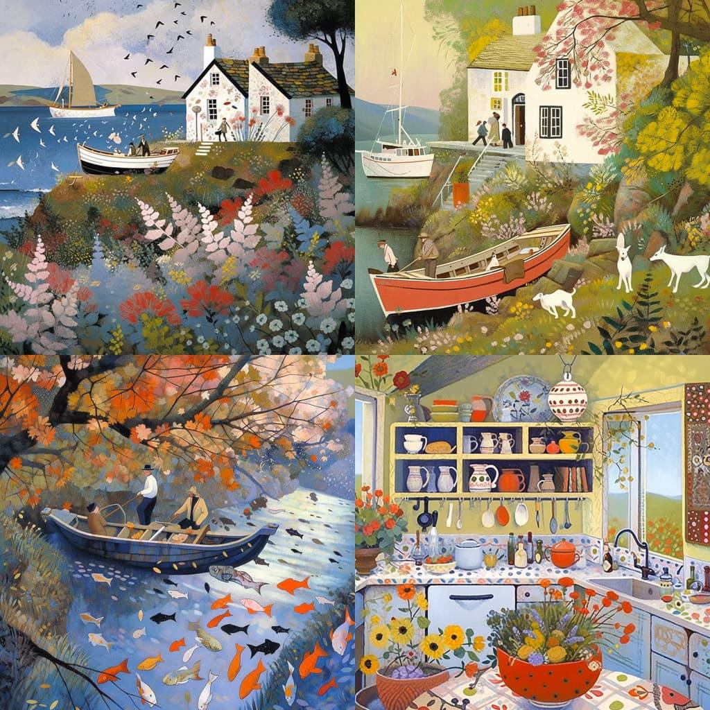 Anna Pugh style, Midjourney Niji 5, render 1 of 4