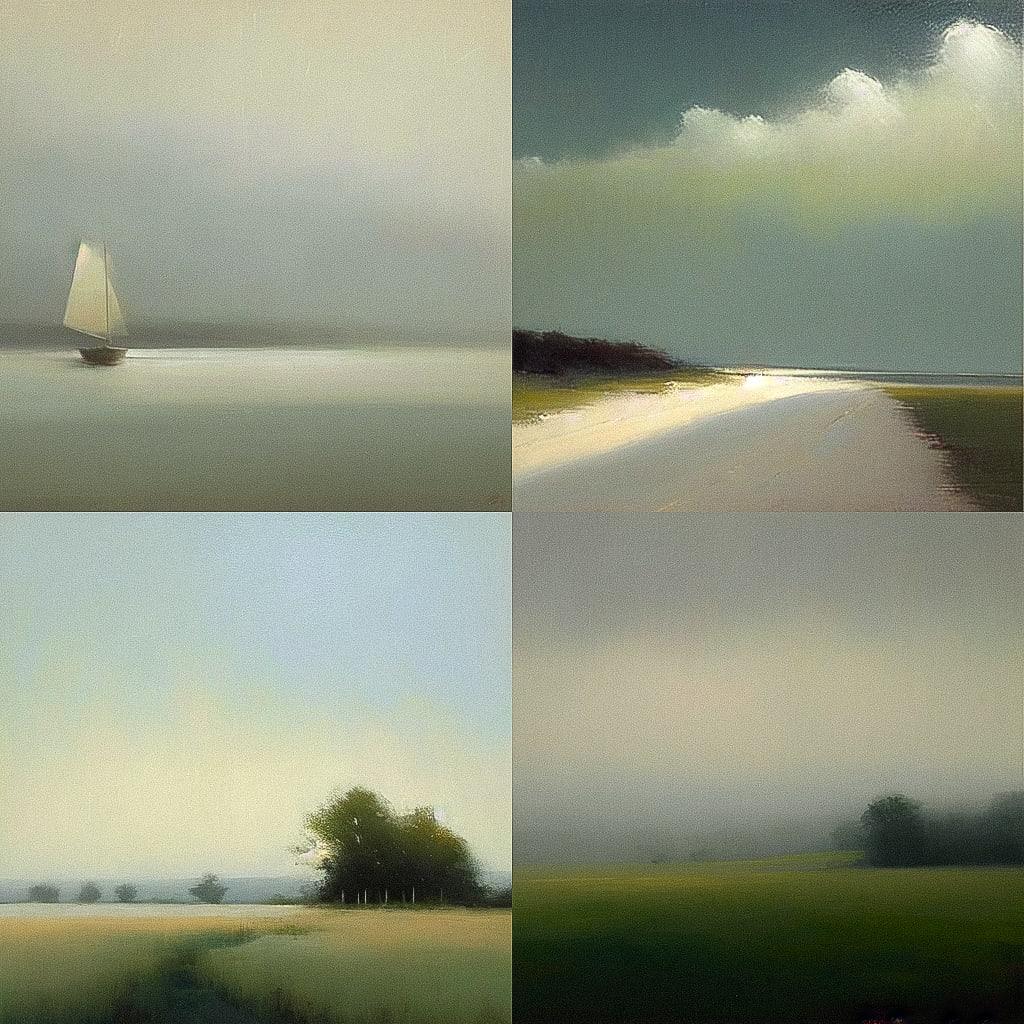 Anne Packard style, Midjourney Niji 4, render 1 of 4