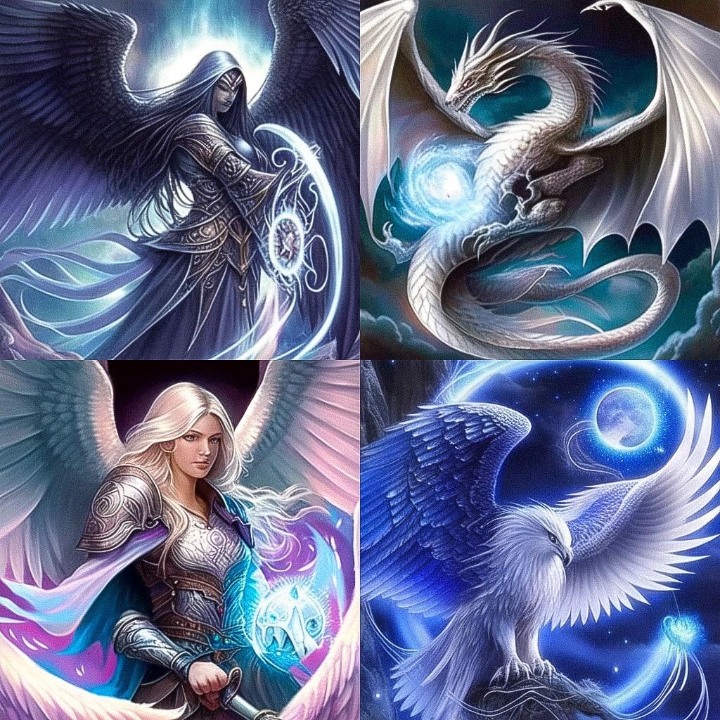 Anne Stokes style, Midjourney Niji 4, render 1 of 4