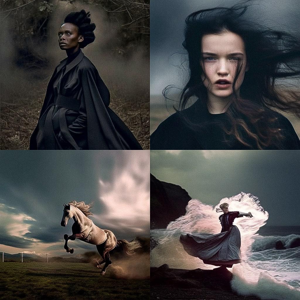 Annie Leibovitz style, Midjourney Niji 4, render 1 of 4
