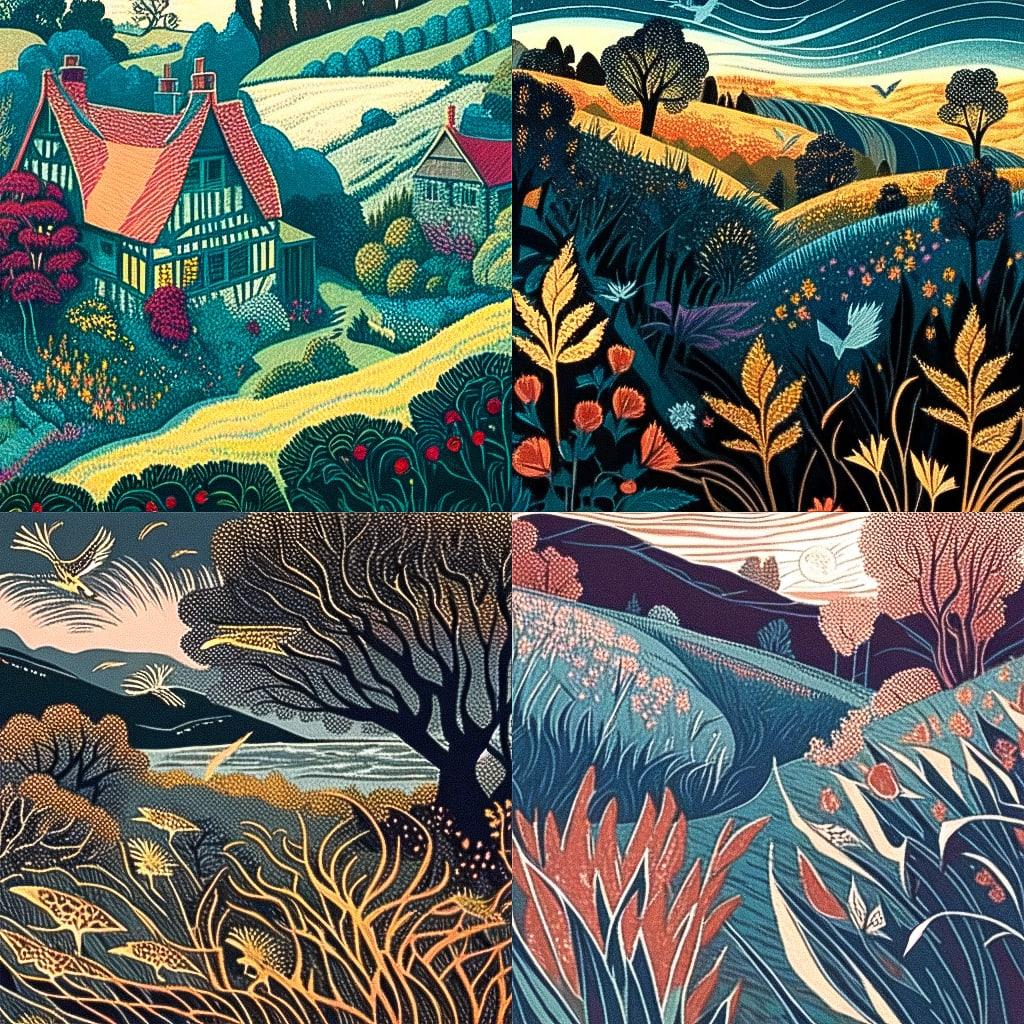 Annie Soudain style, Midjourney Niji 4, render 1 of 4