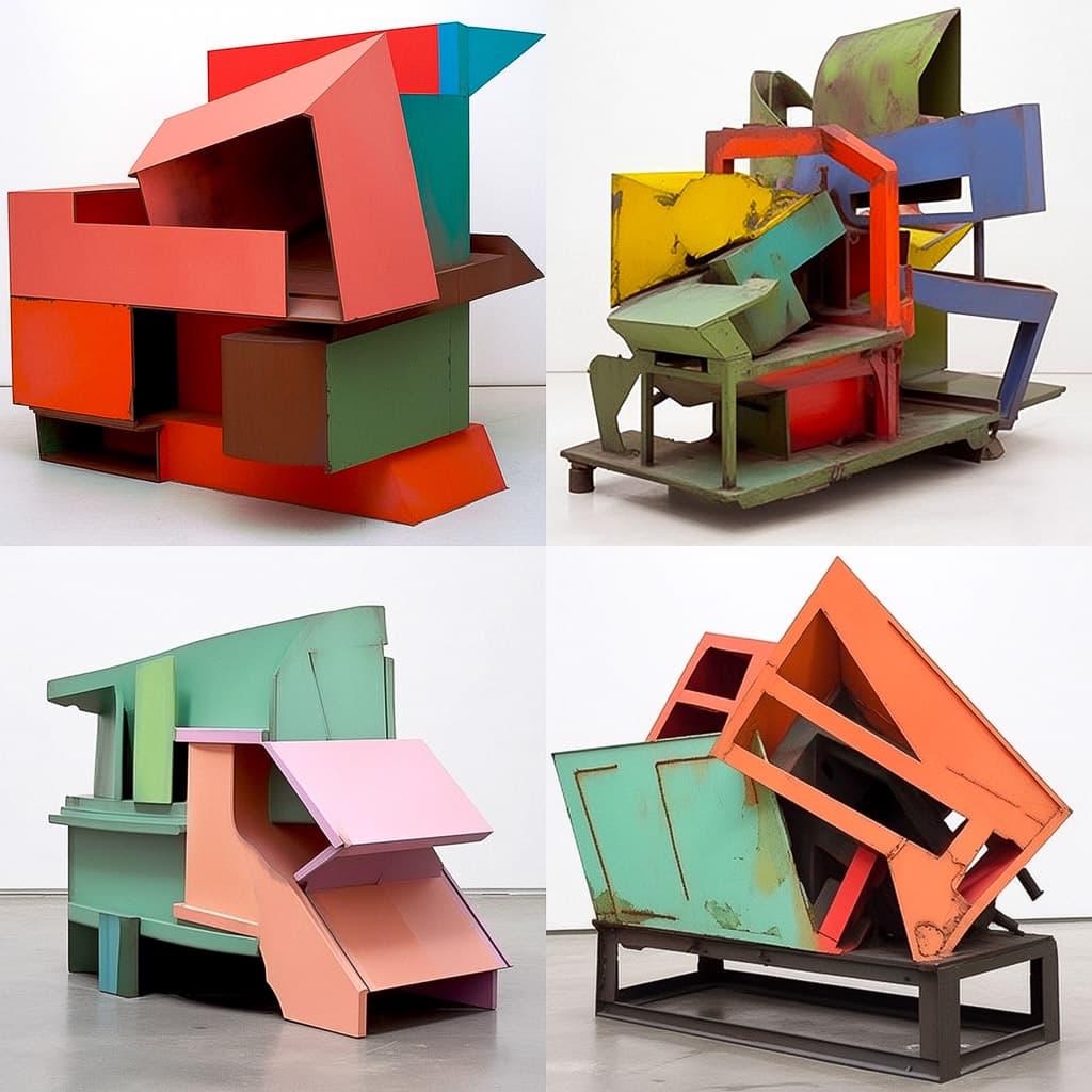 Anthony Caro style, Midjourney Niji 5, render 1 of 4