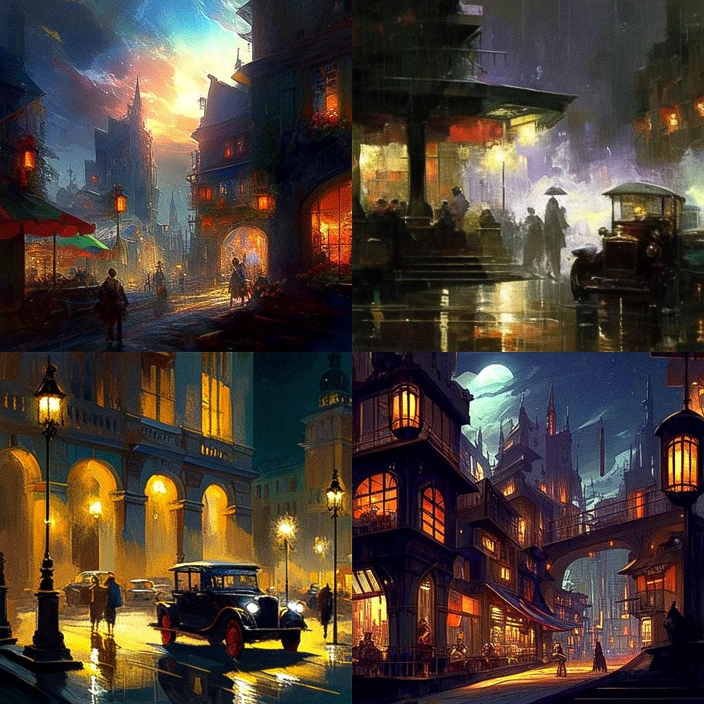 Anthony Thieme style, Midjourney Niji 4, render 1 of 4