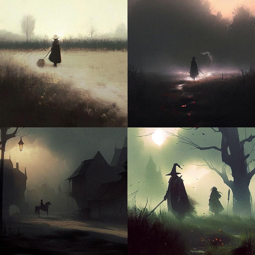 Anton Mauve style, Midjourney Niji 4, render 1 of 4