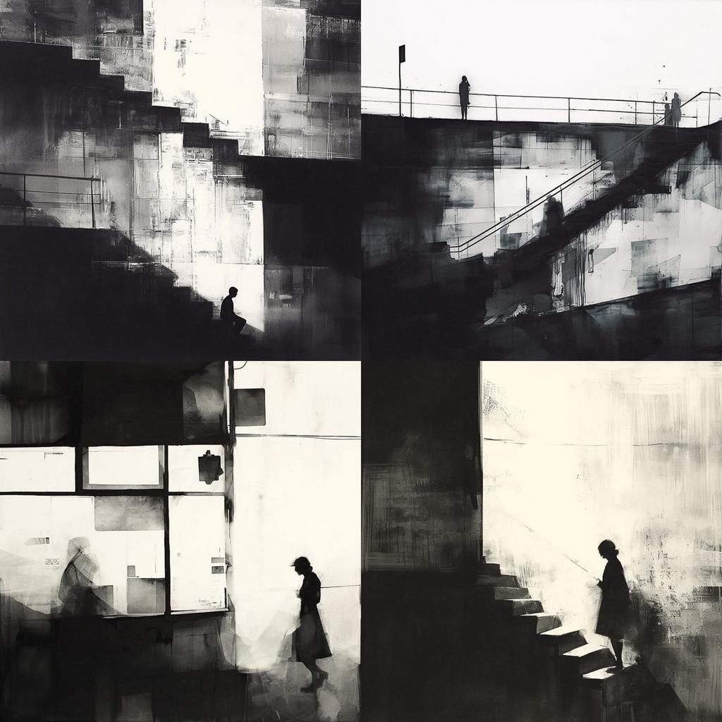 Antony Cairns style, Midjourney Niji 5, render 1 of 4