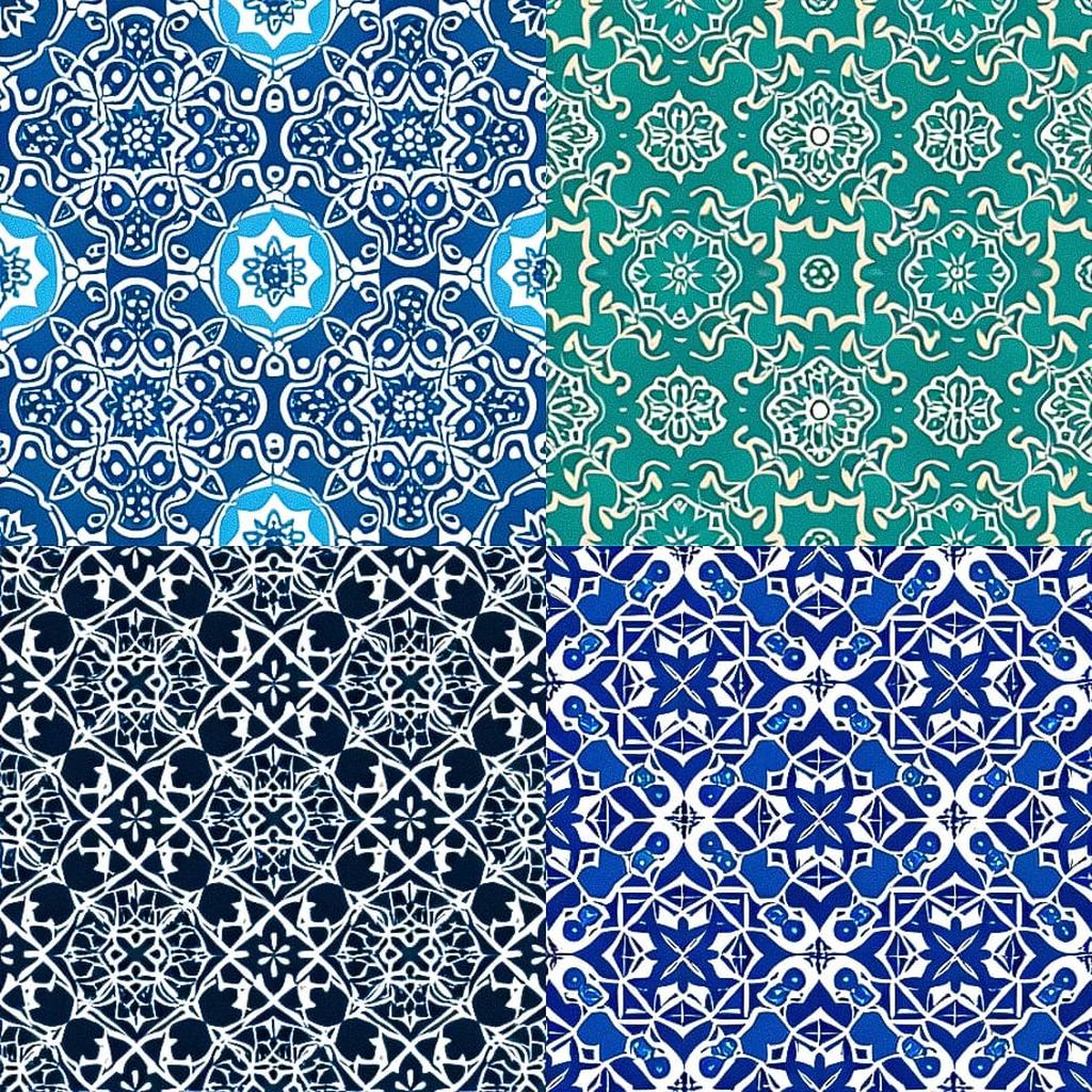 Arabesque style, Midjourney Niji 4, render 1 of 4