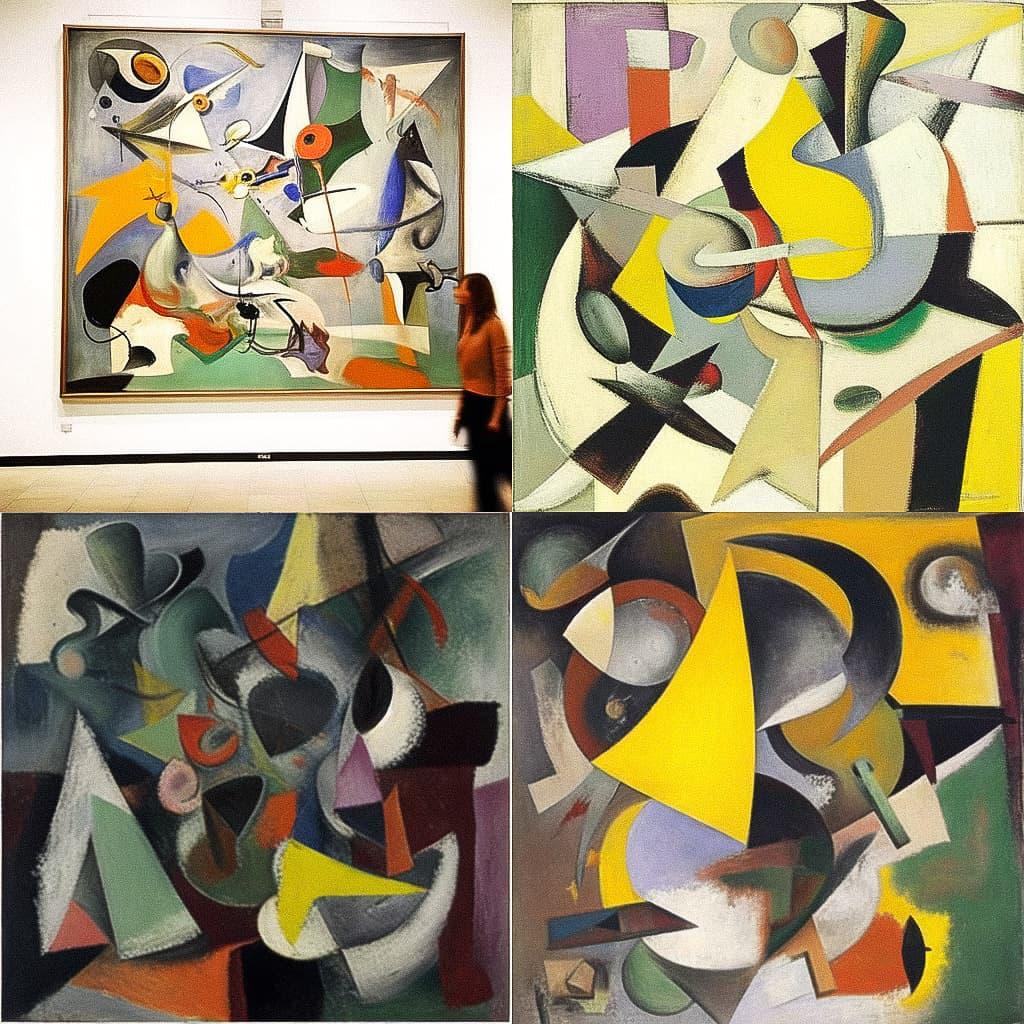 Arshile Gorky style, Midjourney Niji 5, render 1 of 4