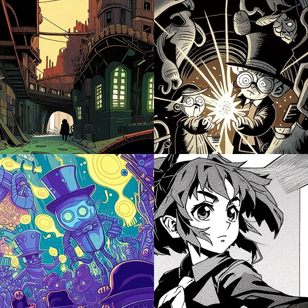 Art Spiegelman style, Midjourney Niji 4, render 1 of 4