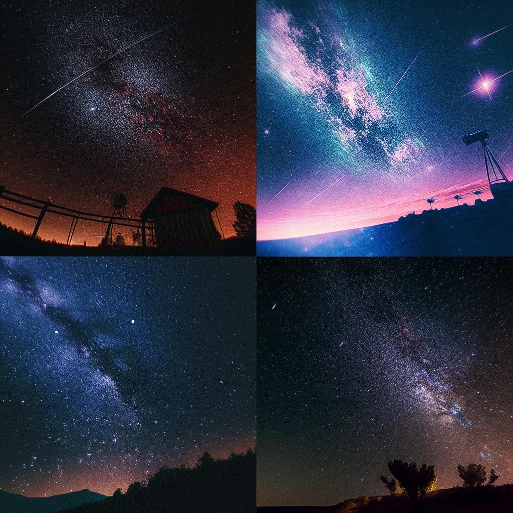 Astrophotography style, Midjourney Niji 4, render 1 of 4