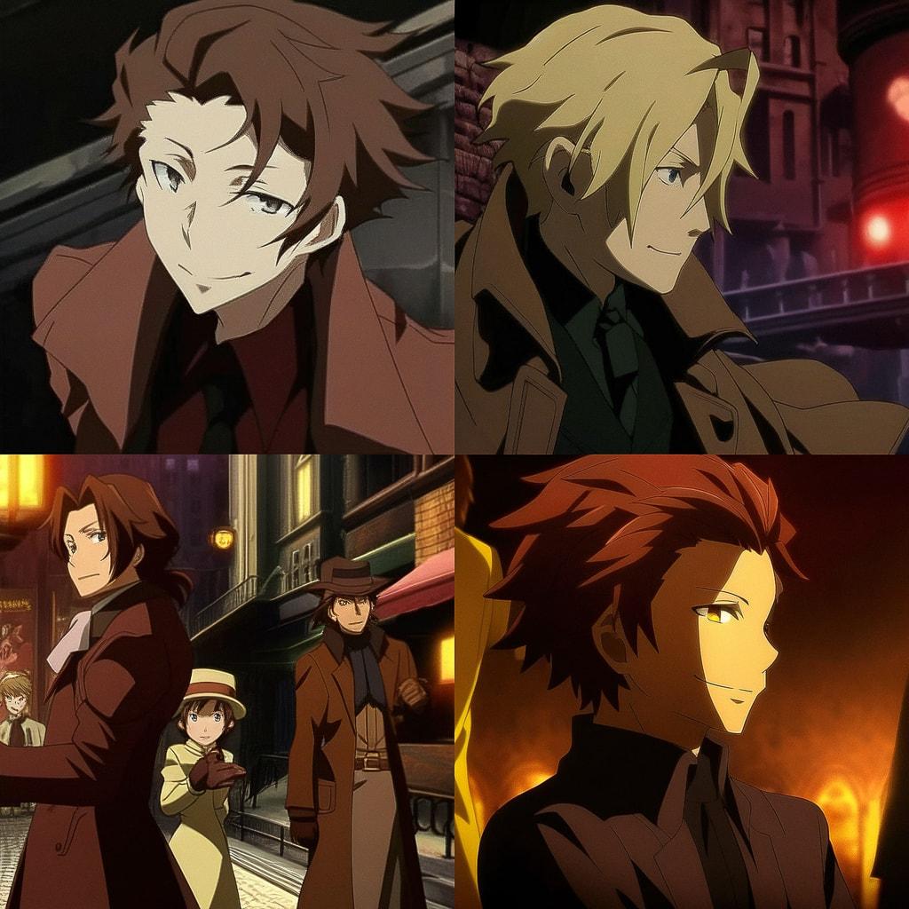 Baccano style, Midjourney Niji 4, render 1 of 4