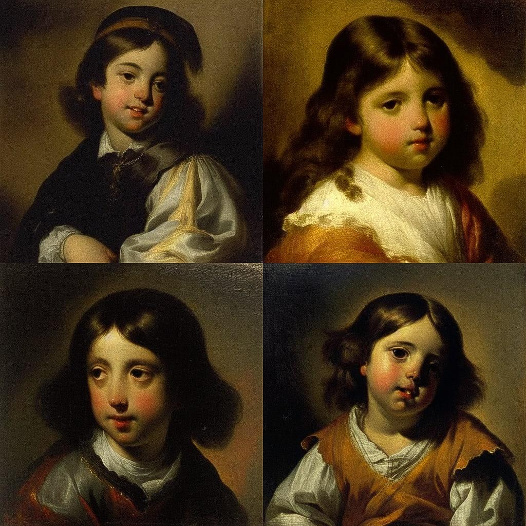 Bartolome Esteban Murillo style, Midjourney Niji 4, render 1 of 4