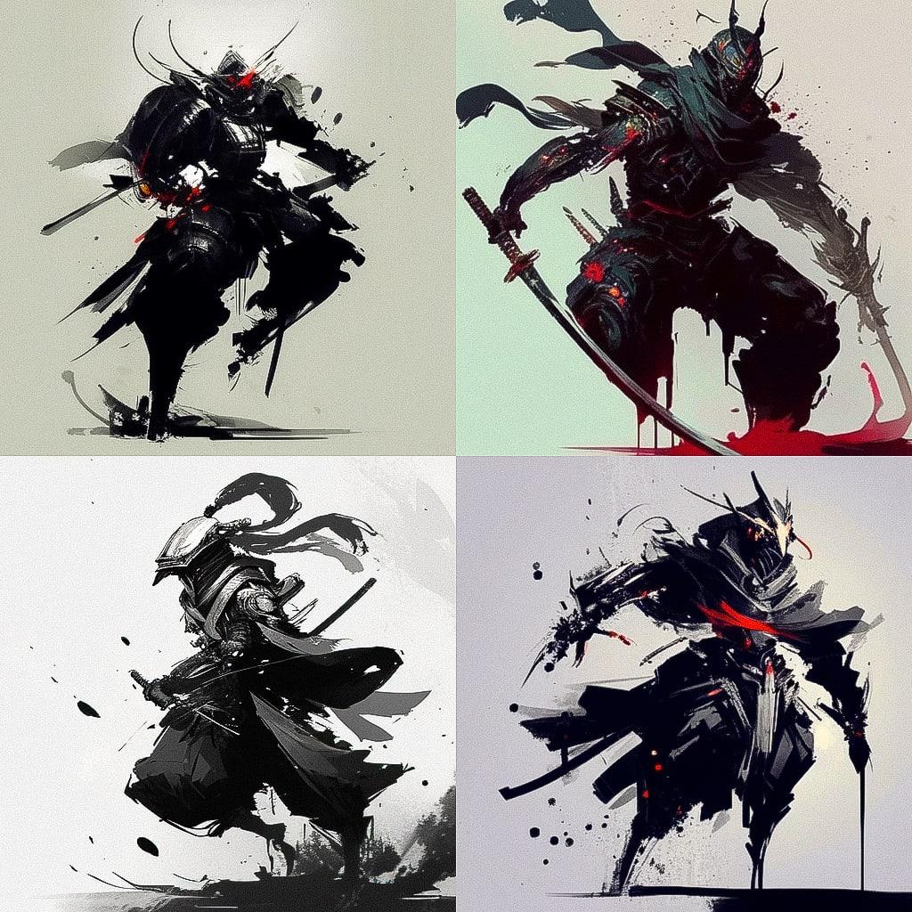 Benedick Bana style, Midjourney Niji 4, render 1 of 4
