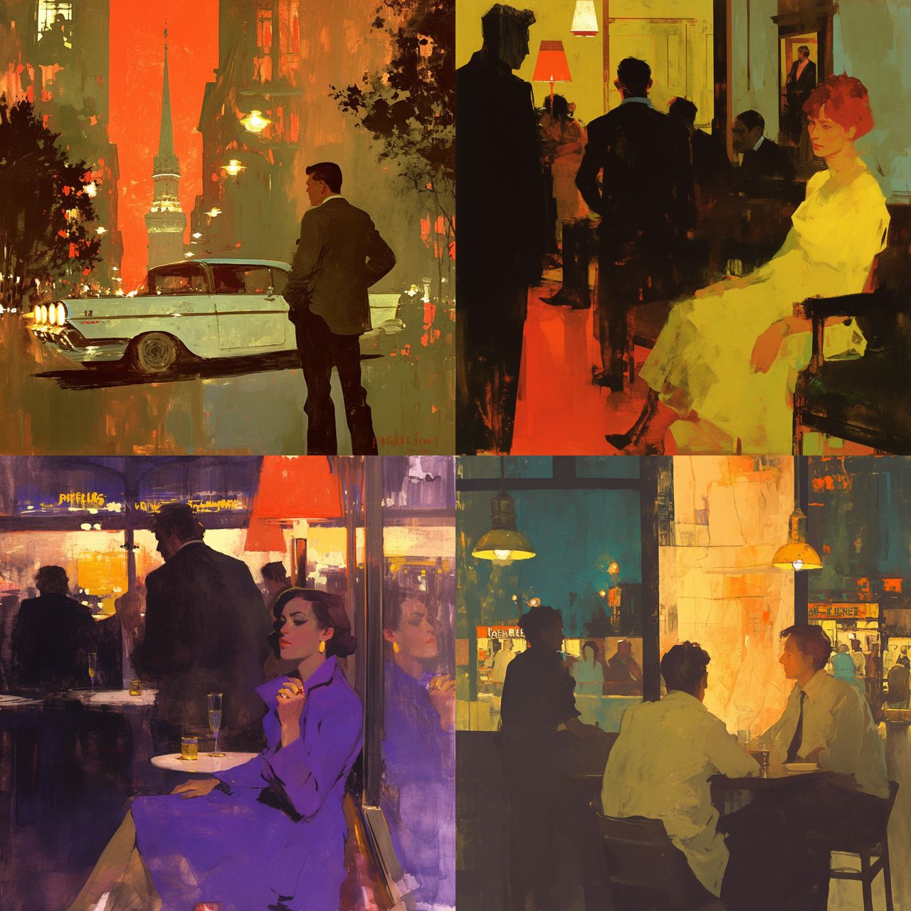 Bernie Fuchs style, Midjourney Niji 6, render 1 of 4
