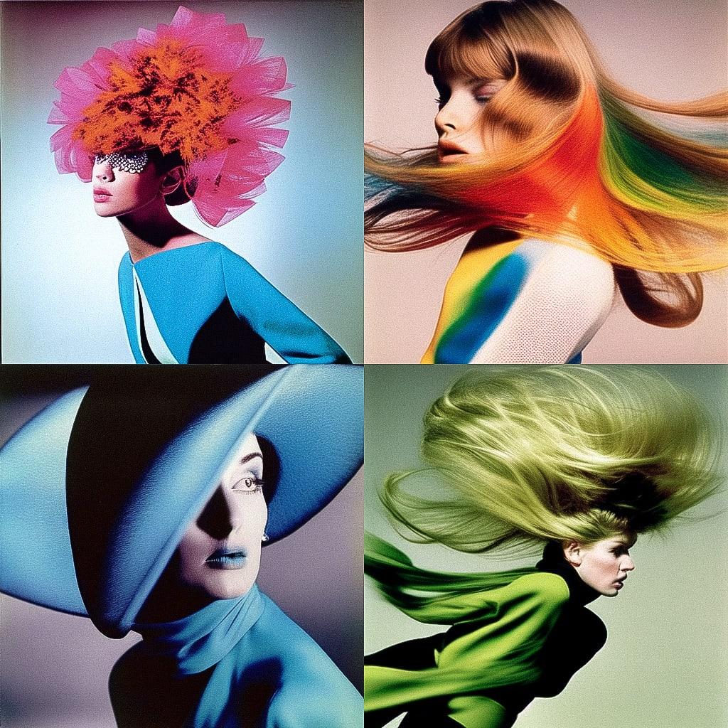 Bert Stern style, Midjourney Niji 4, render 1 of 4