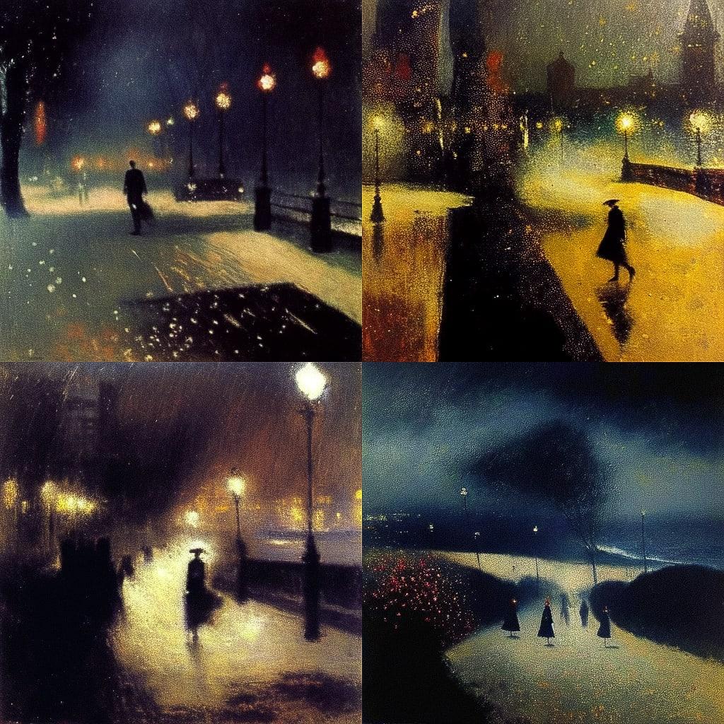 Bill Jacklin style, Midjourney Niji 4, render 1 of 4