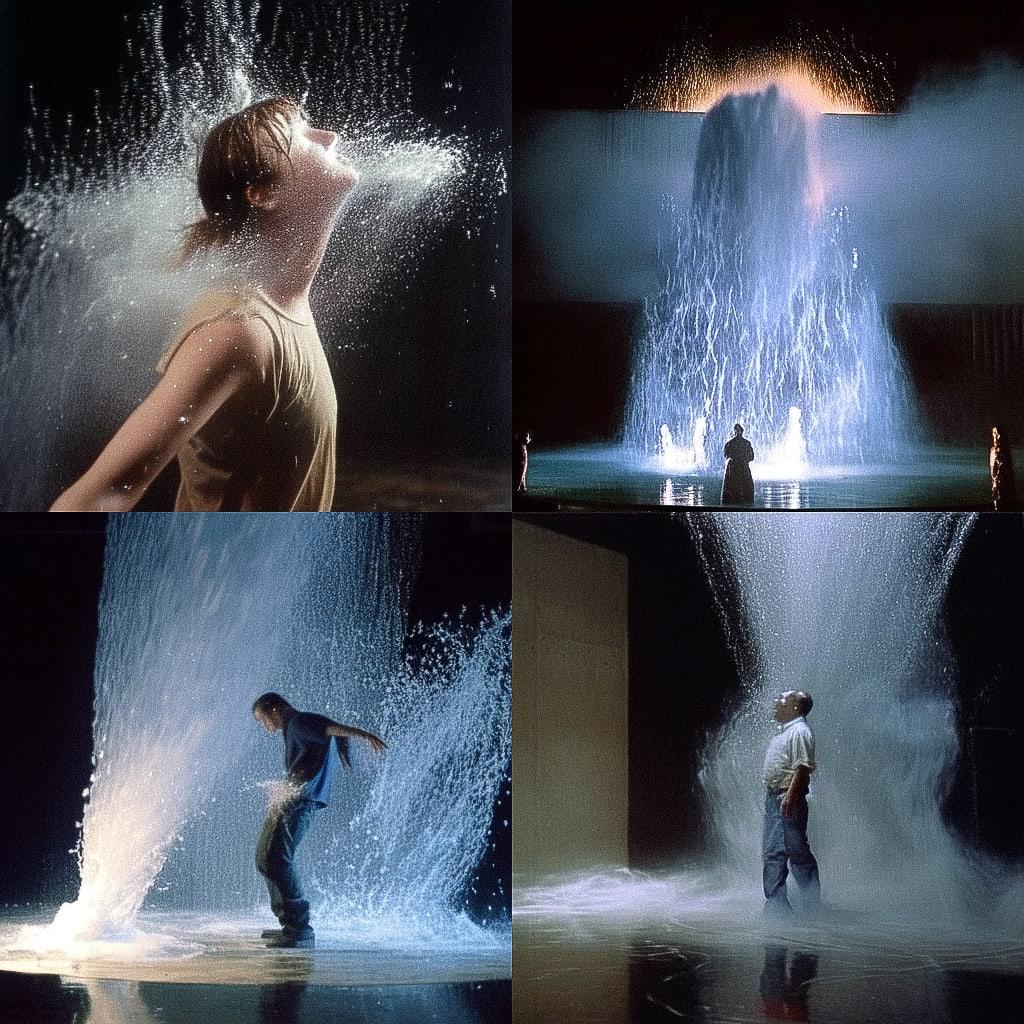 Bill Viola style, Midjourney Niji 4, render 1 of 4