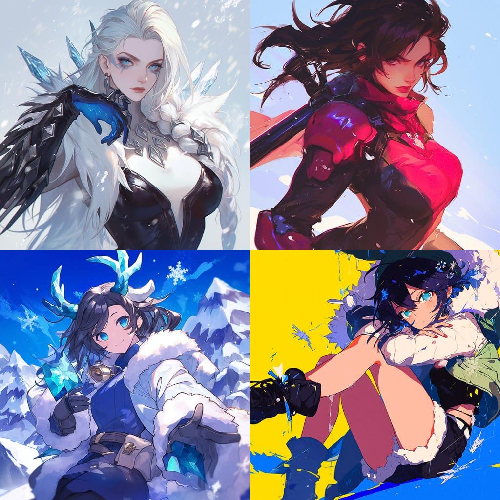 Blizzard style, Midjourney Niji 6, render 1 of 4