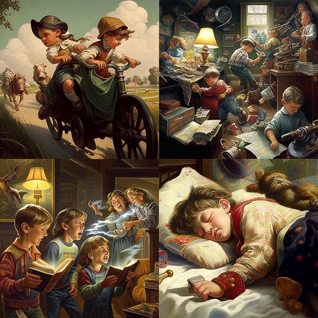 Bob Byerley style, Midjourney Niji 4, render 1 of 4