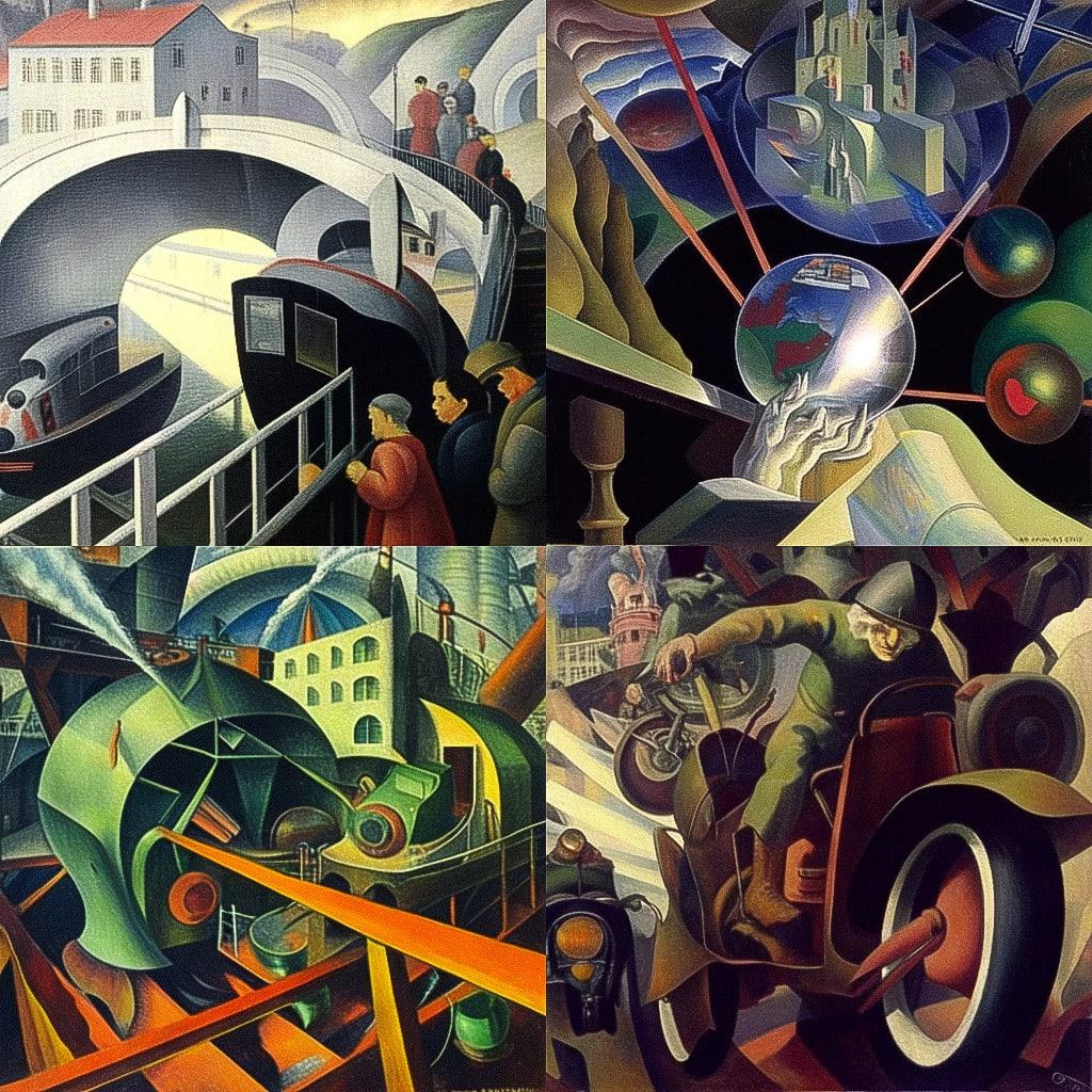 Boris Grigoriev style, Midjourney Niji 4, render 1 of 4