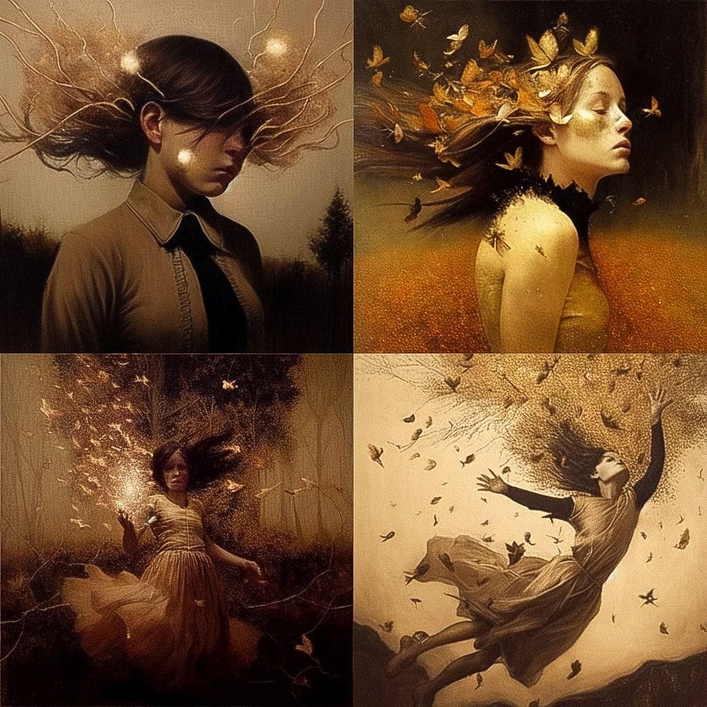 Brad Kunkle style, Midjourney Niji 4, render 1 of 4