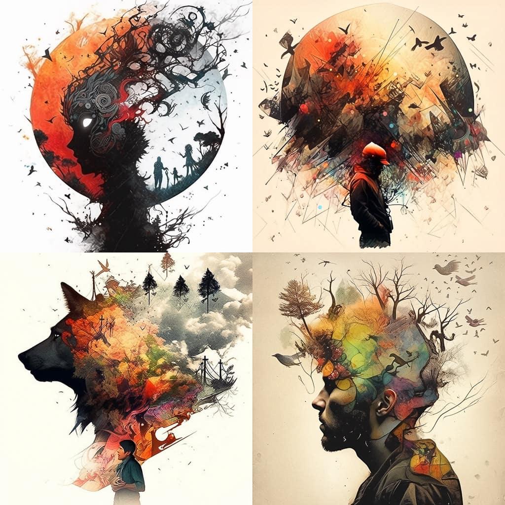 Brandon Kidwell style, Midjourney Niji 5, render 1 of 4