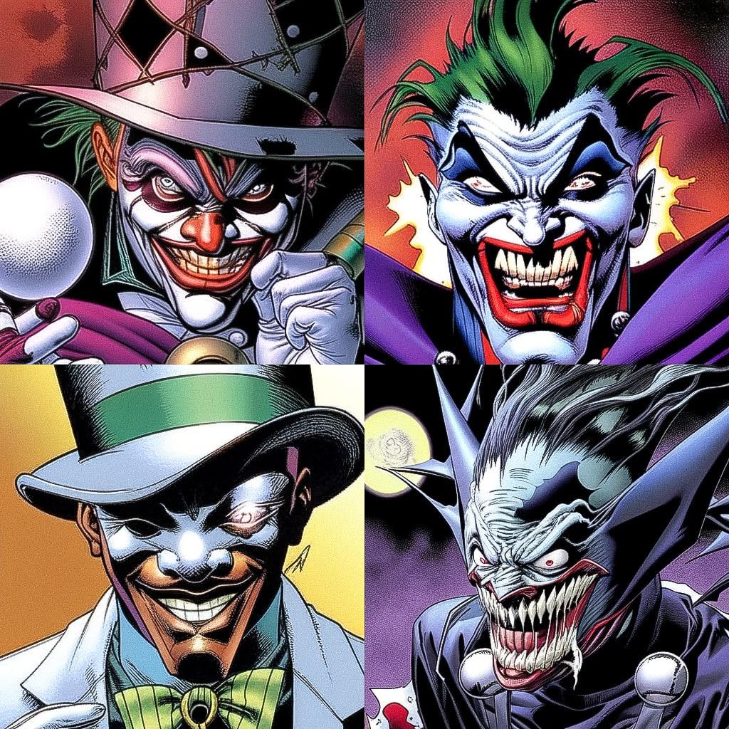 Brian Bolland style, Midjourney Niji 4, render 1 of 4