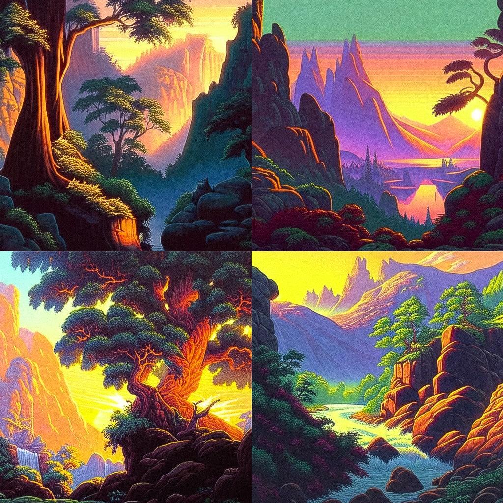 Brothers Hildebrandt style, Midjourney Niji 4, render 1 of 4