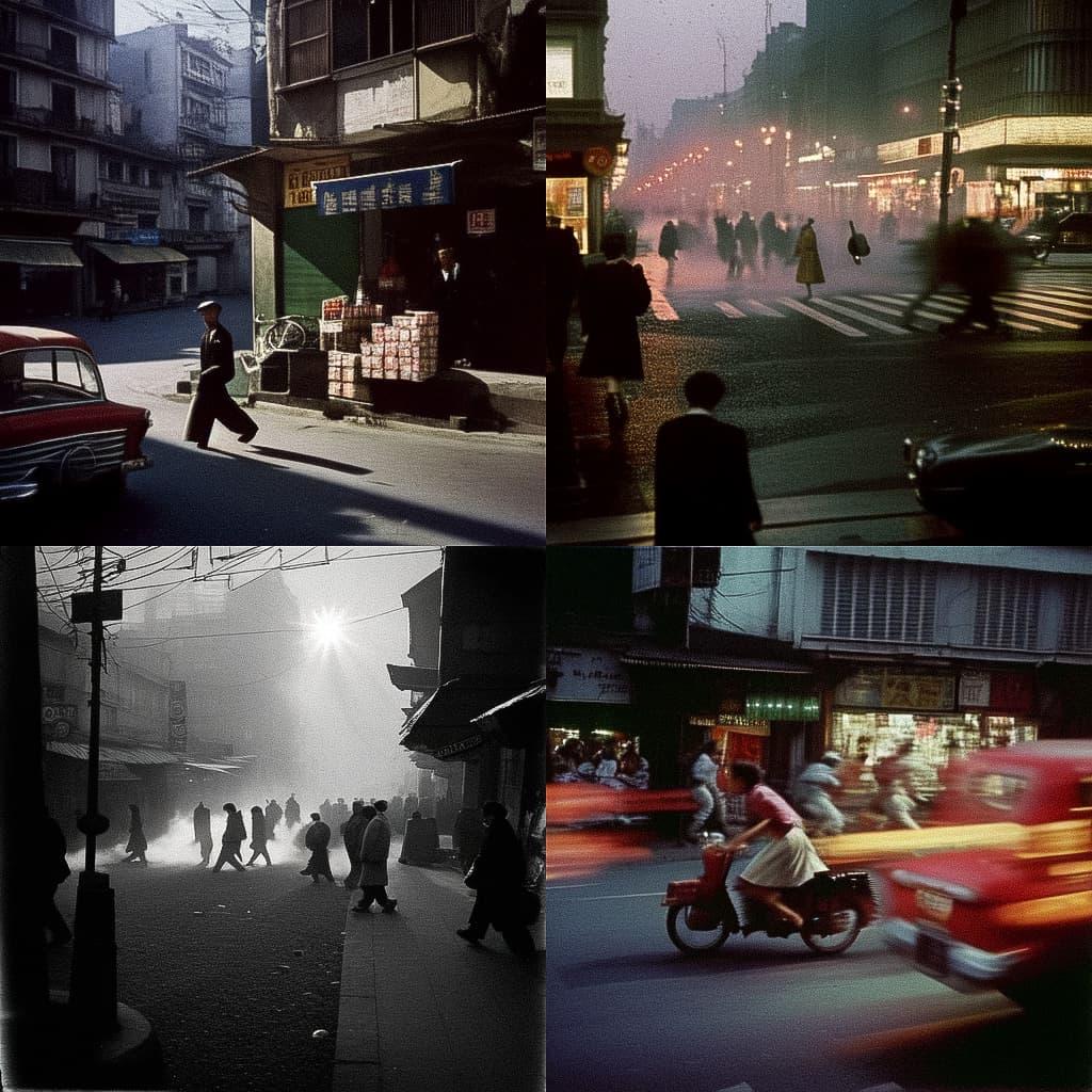 Bruno Barbey style, Midjourney Niji 5, render 1 of 4