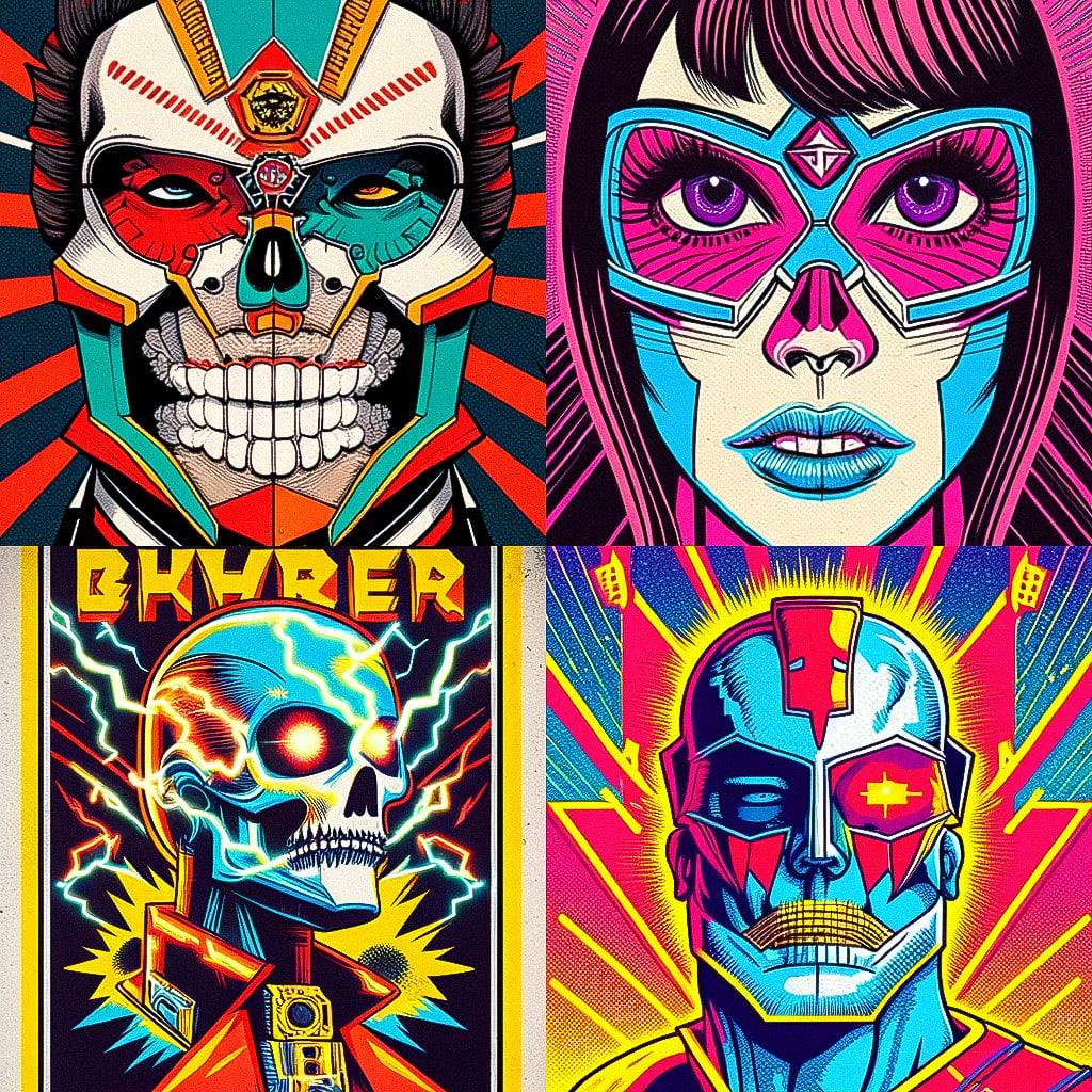Butcher Billy style, Midjourney Niji 4, render 1 of 4