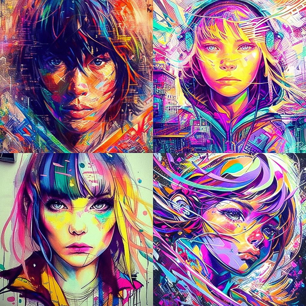 C215 style, Midjourney Niji 4, render 1 of 4