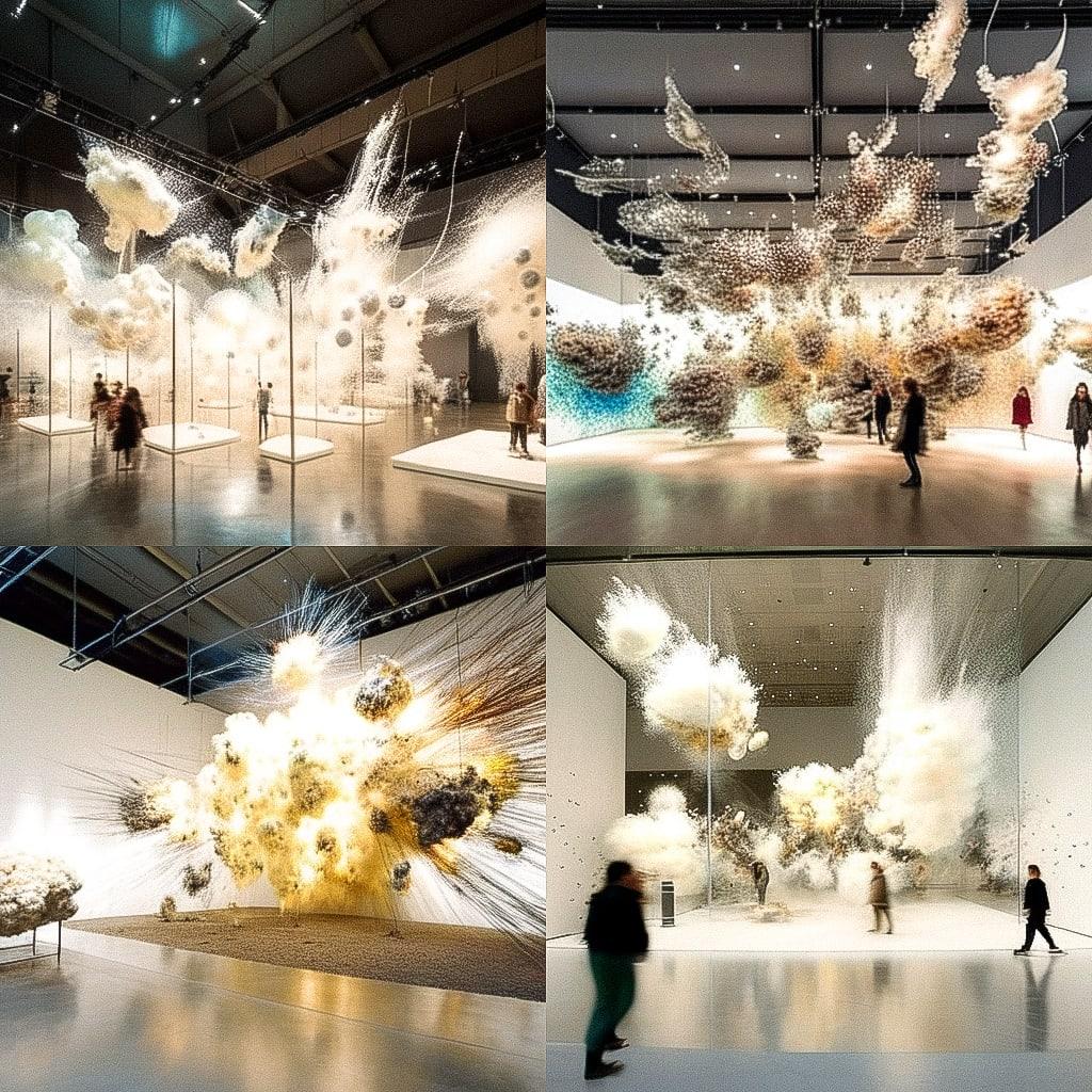 Cai Guo-Qiang style, Midjourney Niji 4, render 1 of 4
