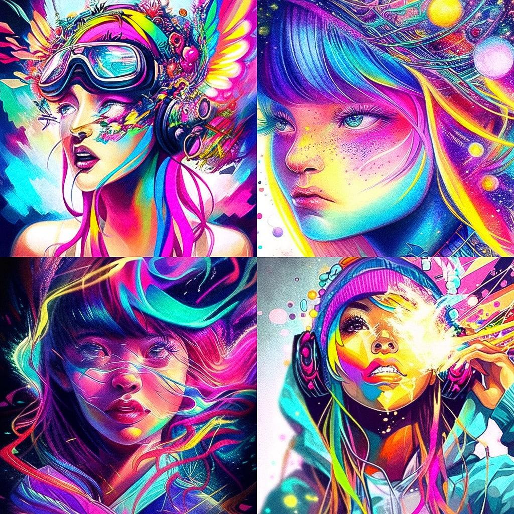 Callie Fink style, Midjourney Niji 5, render 1 of 4
