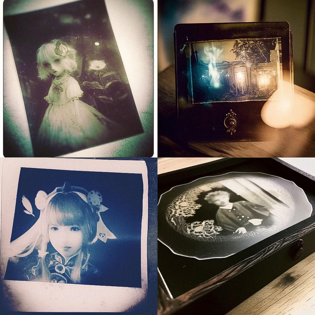 Calotype print style, Midjourney Niji 4, render 1 of 4