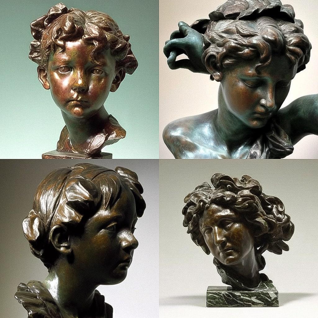 Camille Claudel style, Midjourney Niji 4, render 1 of 4