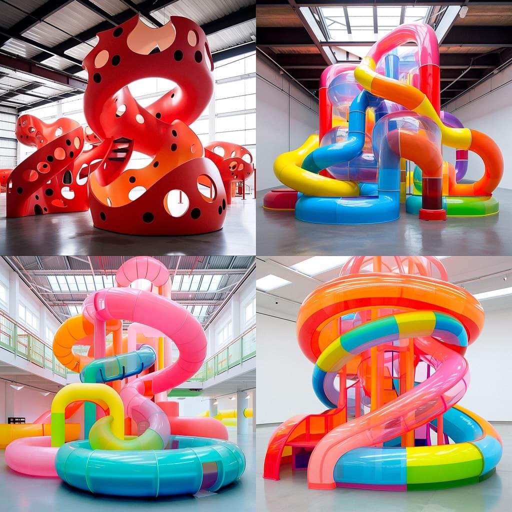 Carsten Holler style, Midjourney Niji 5, render 1 of 4