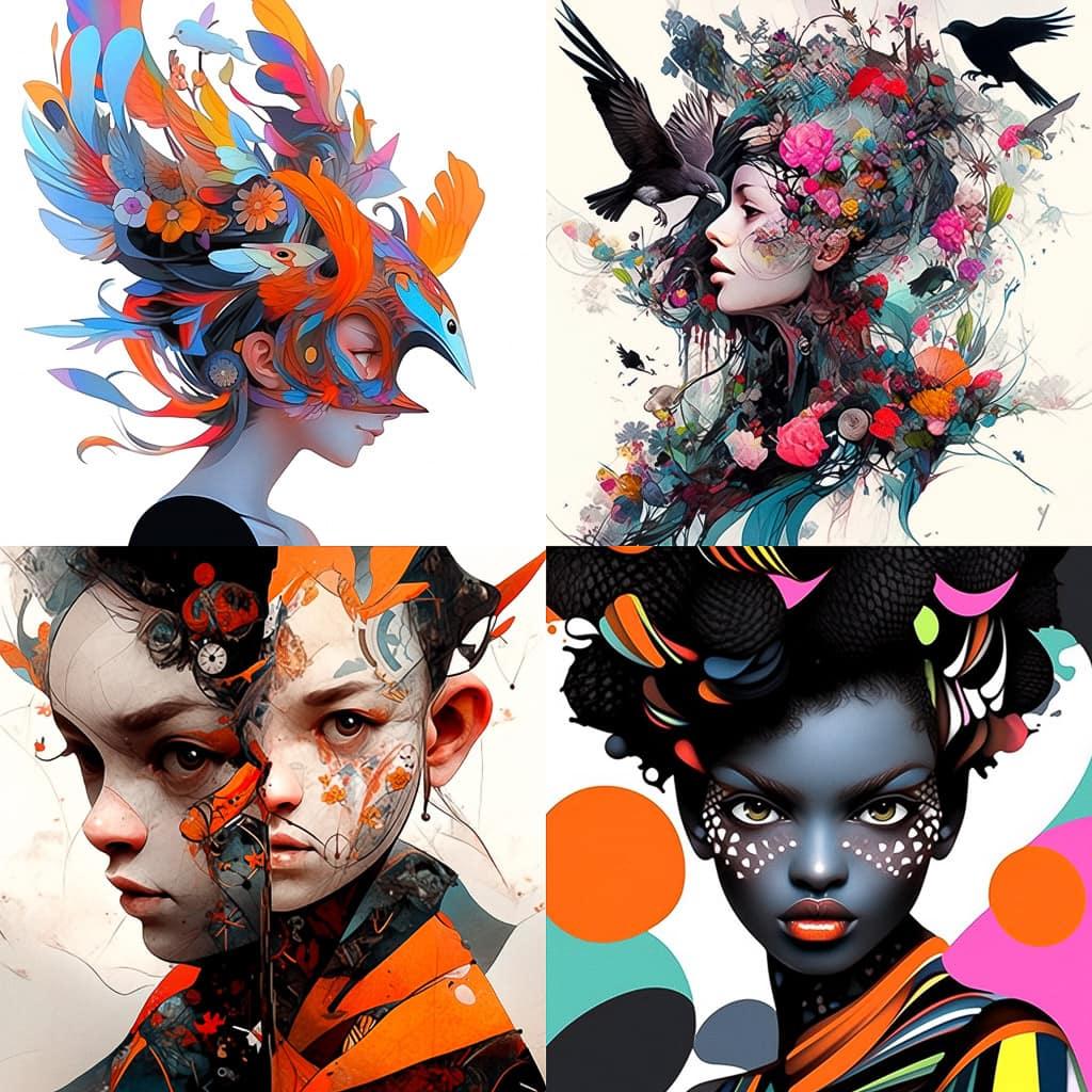 Carsten Witte style, Midjourney Niji 5, render 1 of 4