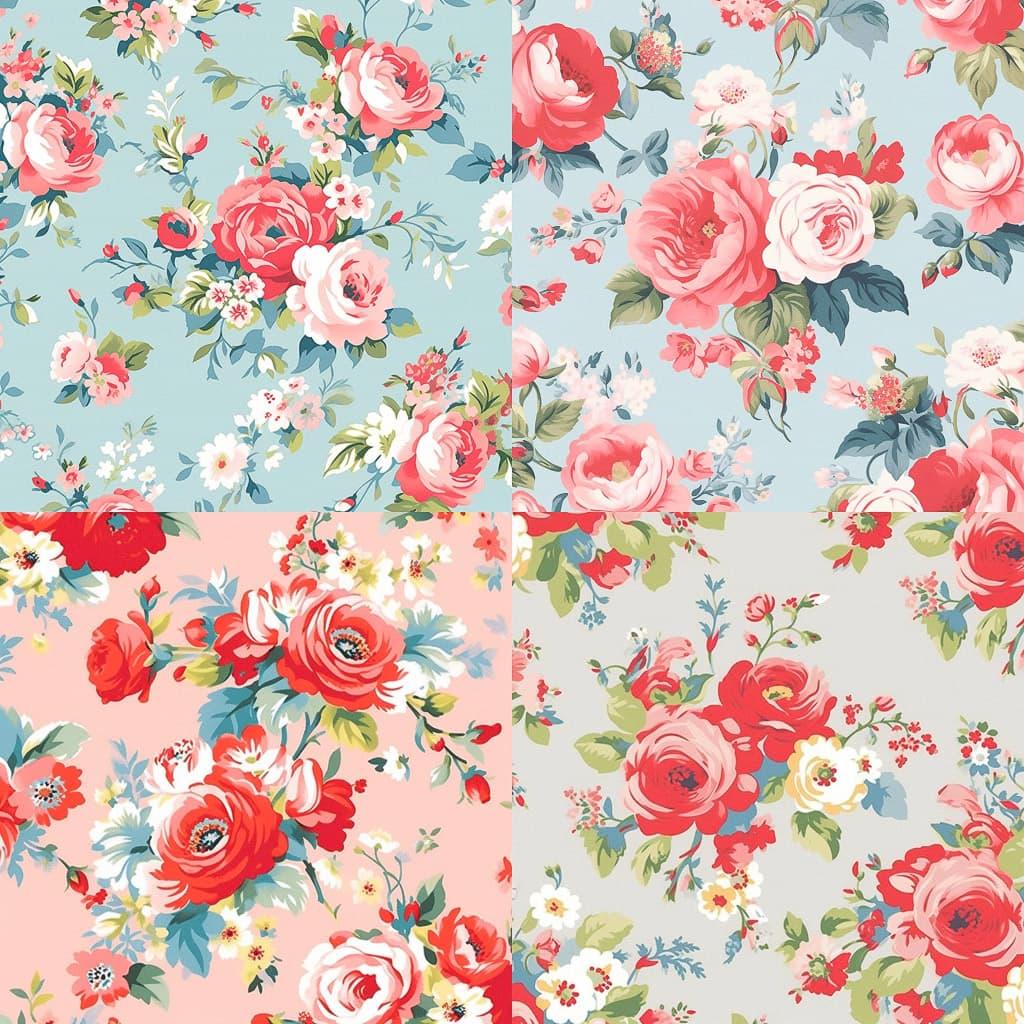 Cath Kidston style, Midjourney Niji 5, render 1 of 4