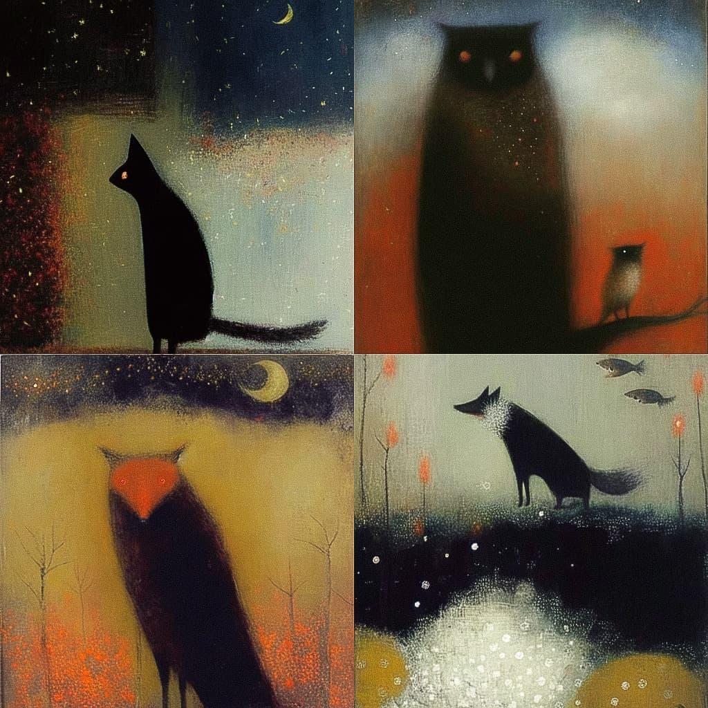 Catherine Hyde style, Midjourney Niji 4, render 1 of 4