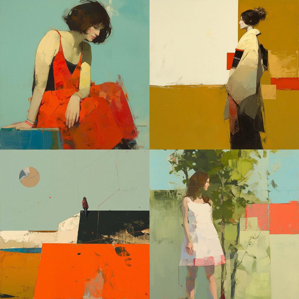 Cathy Hegman style, Midjourney Niji 6, render 1 of 4
