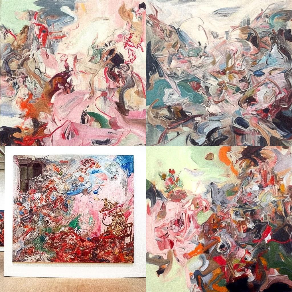 Cecily Brown style, Midjourney Niji 4, render 1 of 4