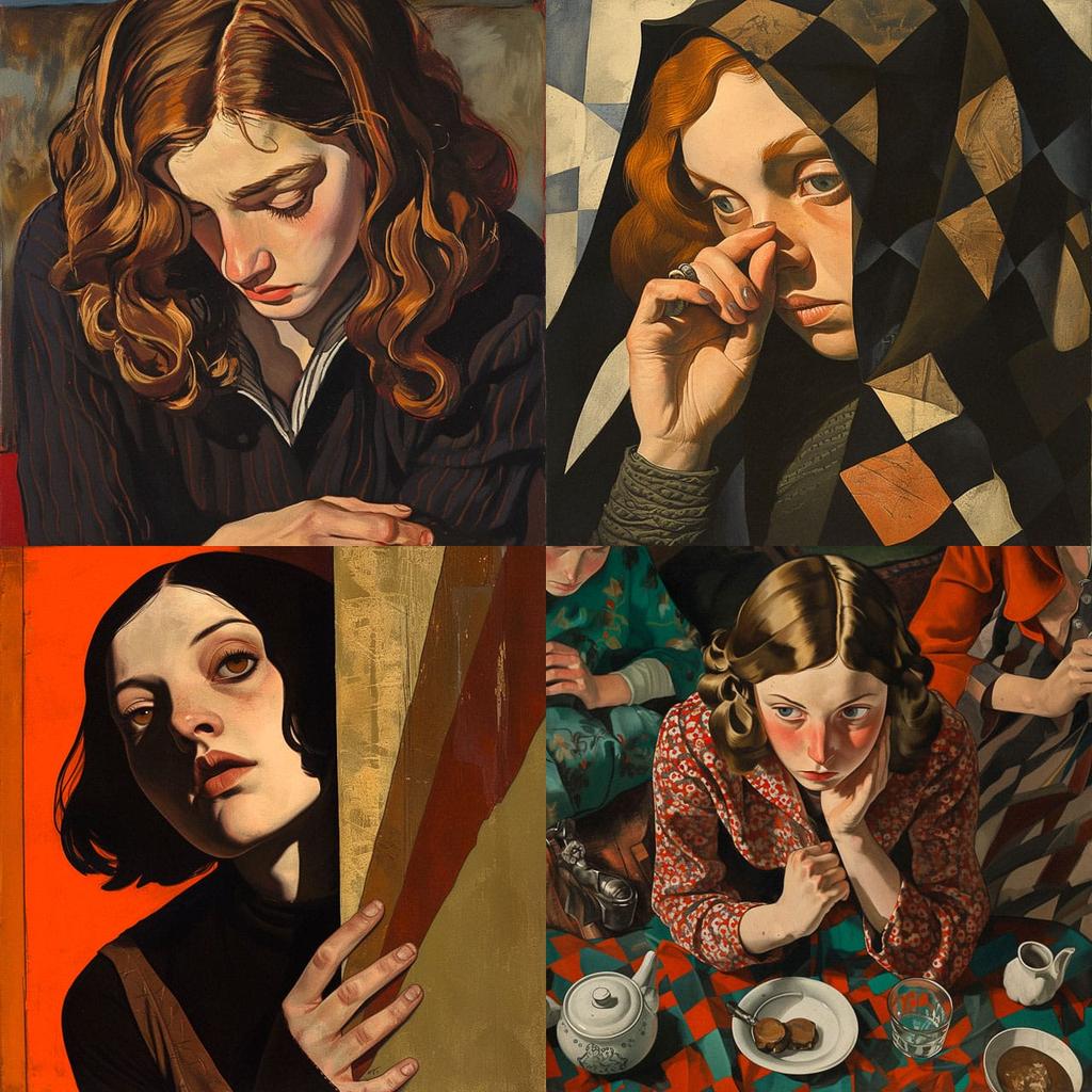 Charley Toorop style, Midjourney Niji 5, render 1 of 4