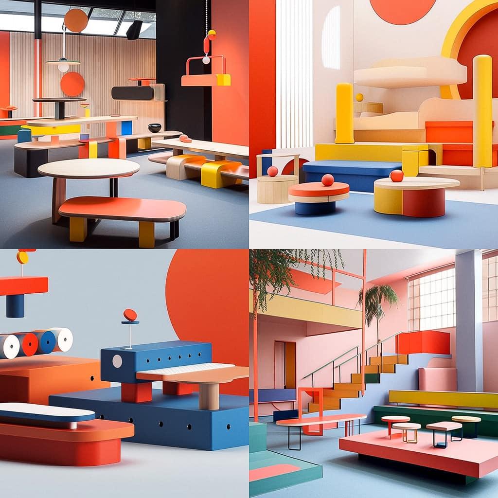 Charlotte Perriand style, Midjourney Niji 5, render 1 of 4