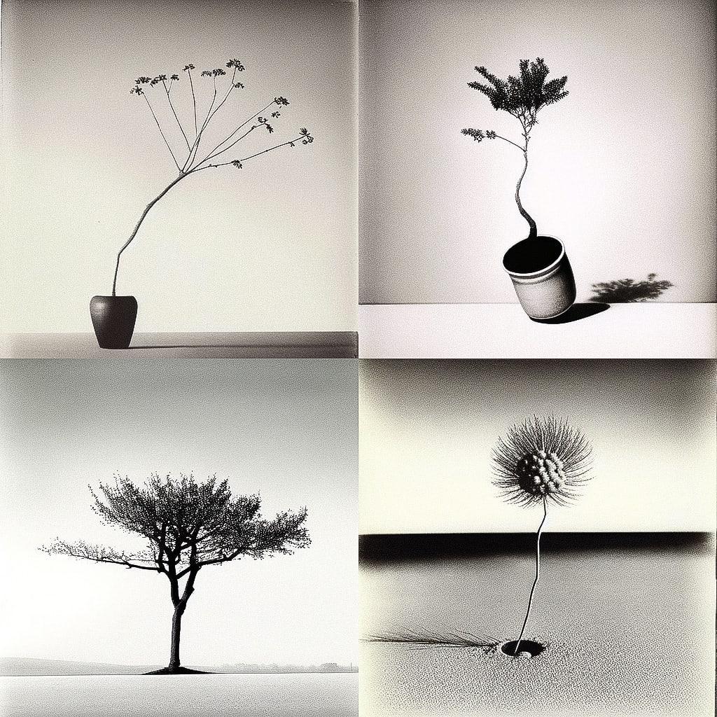 Chema Madoz style, Midjourney Niji 4, render 1 of 4
