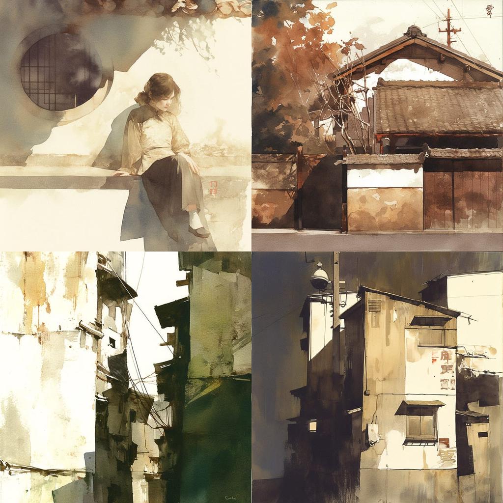 Chien Chung-Wei style, Midjourney Niji 6, render 1 of 4
