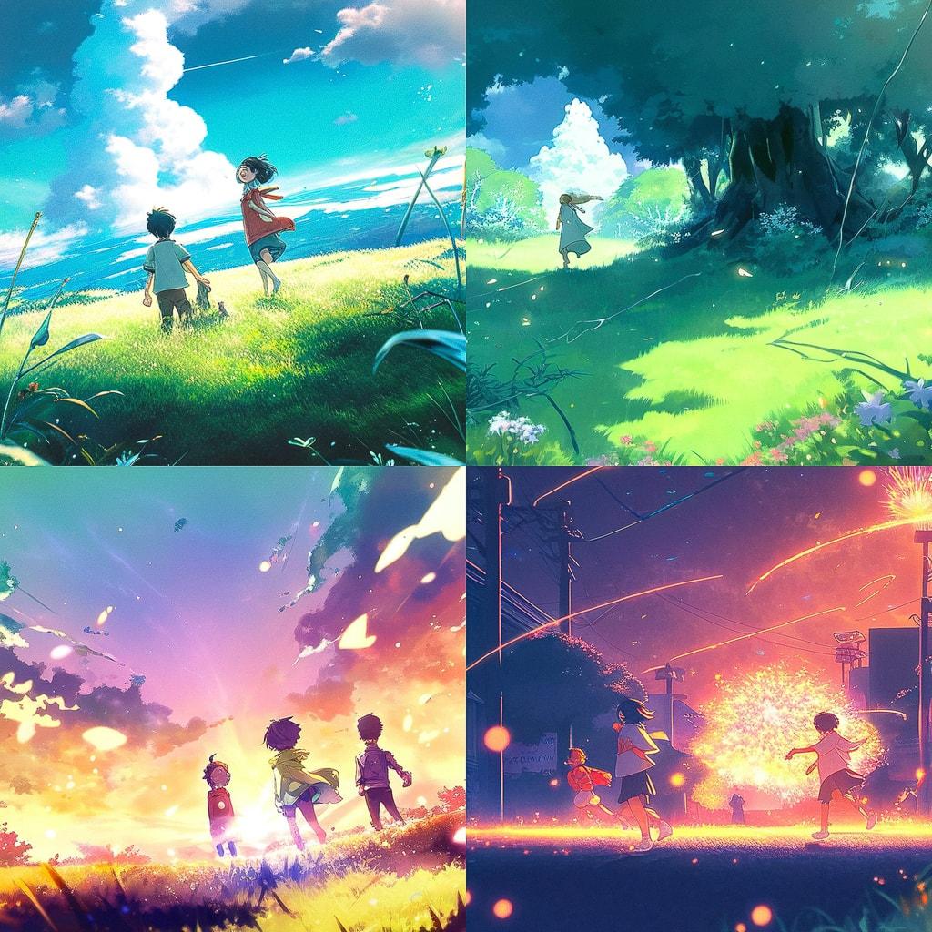 Children Who Chase Lost Voices style, Midjourney Niji 4, render 1 of 4